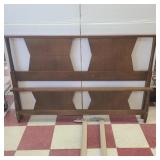 Full size bed frame with headboard