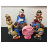 Group of vintage chalk ware