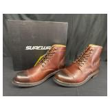 New menï¿½s size 8.5 brown shoes  sureway brand