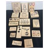 Group of stampin up and more name stamps