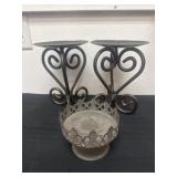 9ï¿½ and 4ï¿½ metal candle holders.