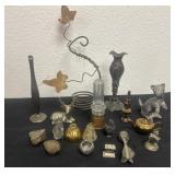 Group of mini collectible metal brass pewter with