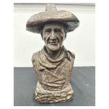 Michael Garman Cowboy Bust Sculpture 10in
