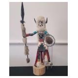 27 in Kachina doll, signed