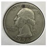1954D Washington Quarter