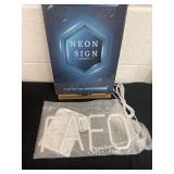 12ï¿½x6ï¿½ neon sign says 'FAFO'