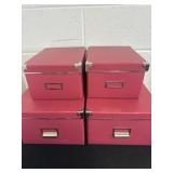 4 file boxes