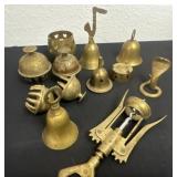 Group of brass items