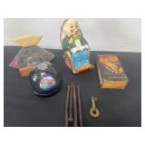 6ï¿½ old man bank, strike box, paper weight,