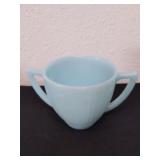 Vintage Pyrex delphite Blue sugar bowl