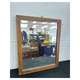 Vintage Wood Framed Mirror 22x18