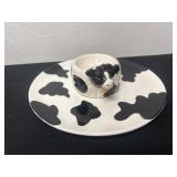 Cow chip and dip set