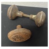 2  vintage door knobs