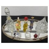13ï¿½ mirror dresser tray  with perfume