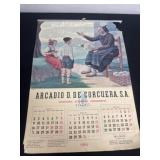 1962 vintage calendar