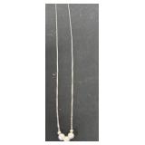 16ï¿½ s silver 3 pearl necklace
