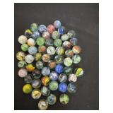 5ï¿½ jar of vintage marbles