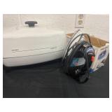 West bend electric skillet, black and decker iron