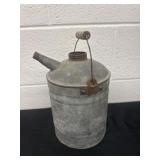 10ï¿½ vintage galvanized metal fuel can