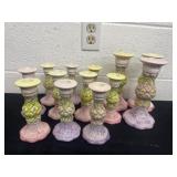 8ï¿½ and 6ï¿½ floral candle stick holder
