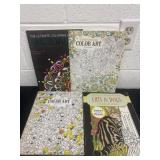 4 coloring books used