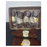 Group of mohair and wool nylon yarn