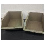 Two 15ï¿½x9ï¿½x6.5 wood organizers