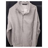 New size extra large zip pullover sweatshirt
