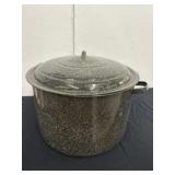 Vintage Enamelware Stock Pot