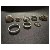 Group of misc sized rings