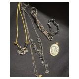 Group of necklaces and bracelets