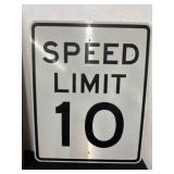 24x30 Speed Limit 10 Sign