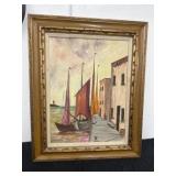 26x32 Signed Sailboat Artwork