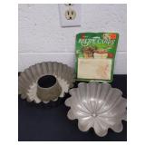 Vintage Jello molds  6.5 and 8 in and