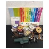 Group Of paper and ribbons