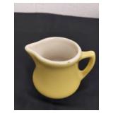Vintage yellow ceramic creamer by chef's Ware