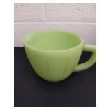 Vintage Jeanette jadeite two cups sunflower