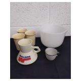 Vintage glass bake by Sunbeam bowl 6x5in, small