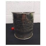 Vintage 6 in tall Bromwell's measuring sifter