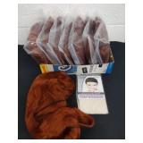 8 new long red wigs with weaving caps