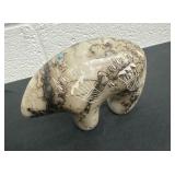 6ï¿½x4ï¿½ hand-etched Navajo horsehair pottery spirit