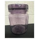 7ï¿½Antique Antique Glass Tobacco Humidor Jar w/