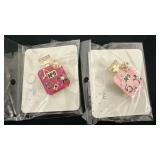 2 Cute Pink Brooches