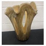 14ï¿½ ZORZA Art Glass HANDKERCHIEF VASE Candle