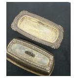 Vintage Silver plated 141 Ornate Butter Dish With