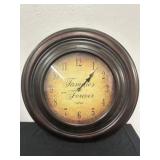21in Decor Families are Forever Clock