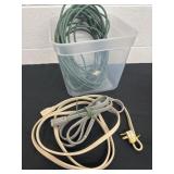 3 extension cords with tote