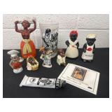 Uncle moe and aunt jemima shakers with americana