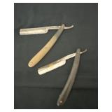 2 Vintage Straight Razors, See Pics