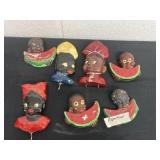 AFRICAN AMERICAN CHALKWARE PLAQUES  one has been